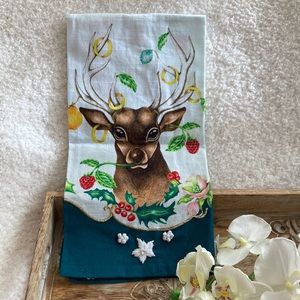 Holiday💕Anthropologie✨ Dish✨Towel ✨with✨Sparkling✨accents✨